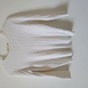 Michael Kors Ivory Cable Knit Sweater